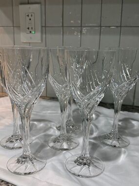 Lenox Debut Platinum Crystal Wine Glasses - Set of 6